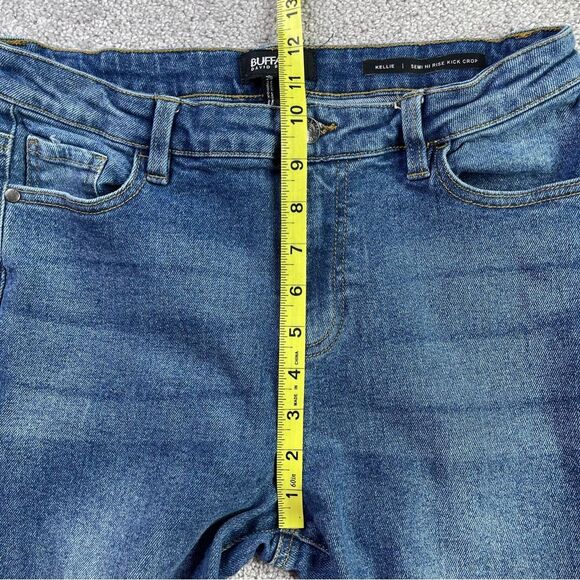 Buffalo David Bitton Jeans Women’s 29 Blue Cropped Bootcut Dark Wash High Rise - Picture 11 of 14